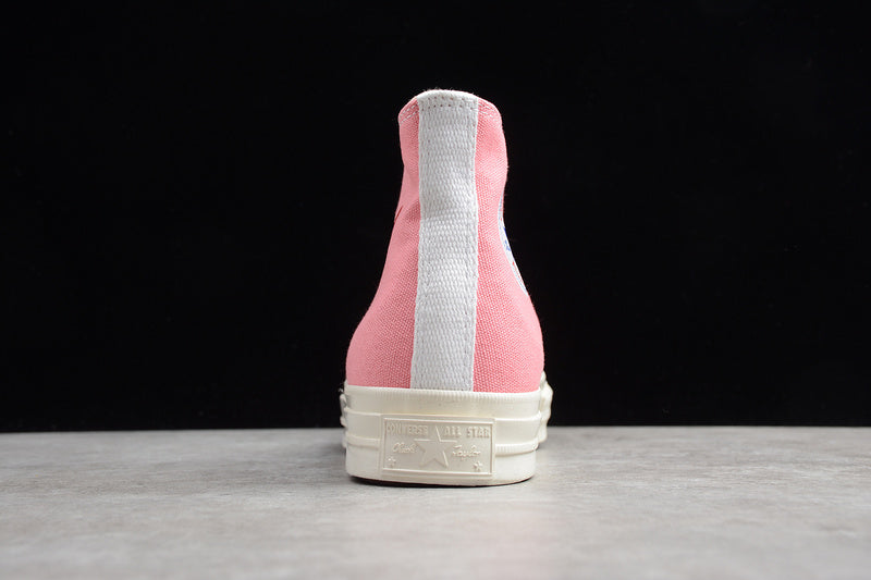 PLAY CDG X CHUCK TAYLOR 70 HIGH TOP STRAWBERRY PINK/EGRET