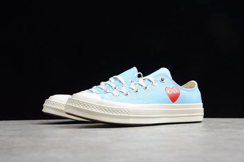 PLAY CDG X CHUCK TAYLOR 70S LOW TOP BALTIC SEA/EGRET