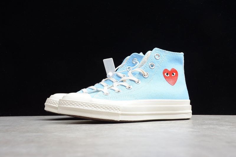 PLAY CDG X CHUCK TAYLOR 70 HIGH TOP BALTIC SEA/EGRET