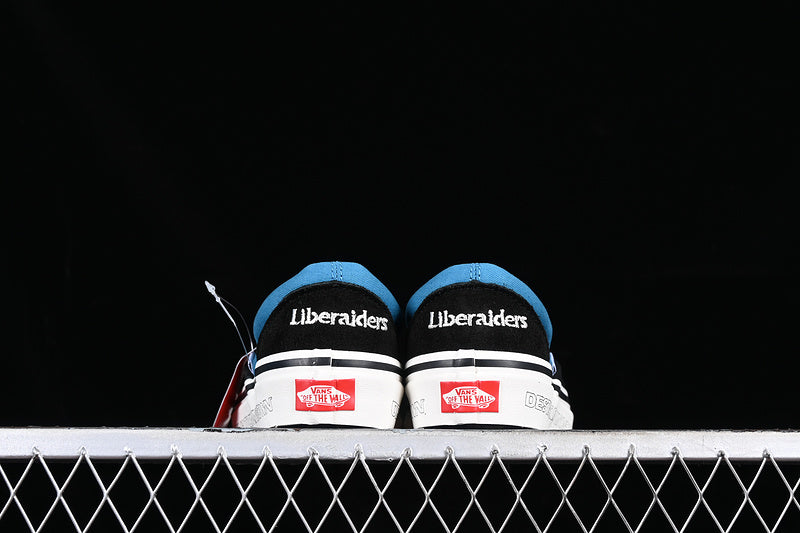 LIBERAIDERS X VANS SLIP-ON 98 DX WHITE/BLACK/BLUE