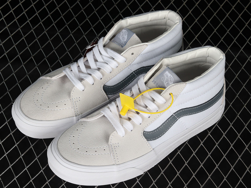 SK8-MID LIGHT GREY/WHITE