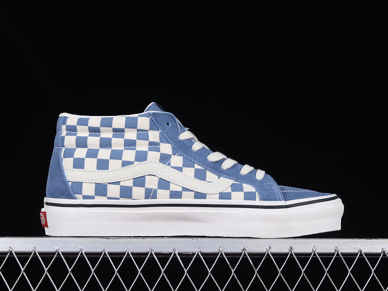 SK8-MID CHECKERBOARD HAZE BLUE/WHITE/BLACK