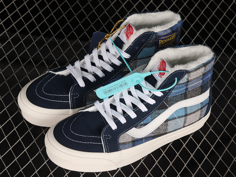 PENDLETON X UA SK8-HI 38 DX BLUE/BEIGE/BLACK