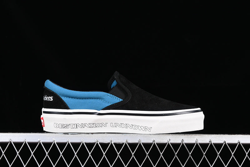 LIBERAIDERS X VANS SLIP-ON 98 DX WHITE/BLACK/BLUE